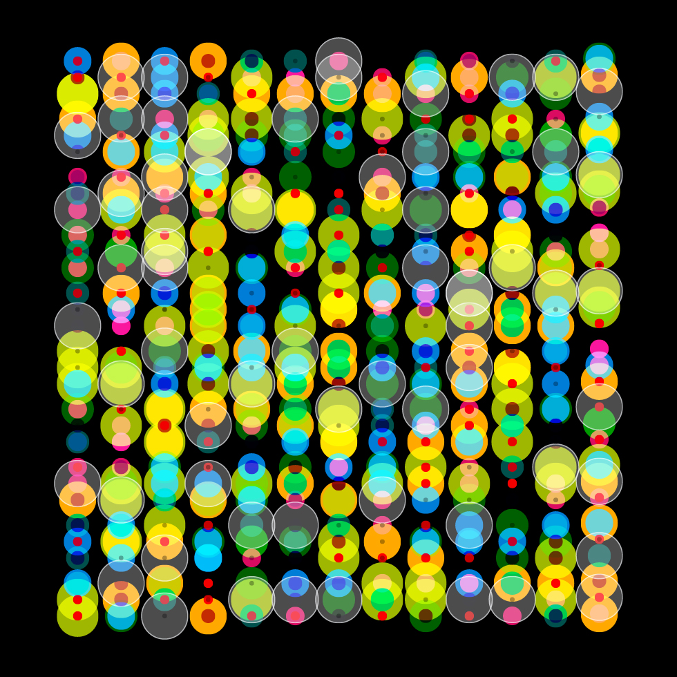 Muster aus der Serie Permutation 9×6, kuratiert