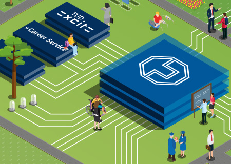 Illustration TUD Vernetzung der TUD