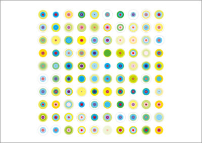 Muster Permutation 9×6 Kollektion Kreis