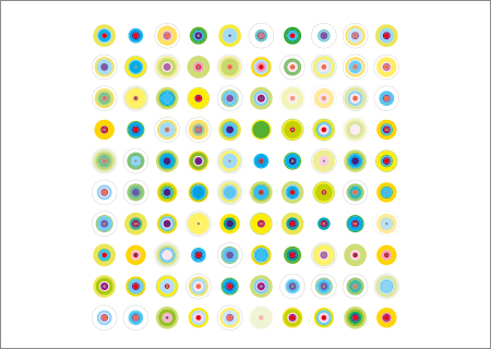 Muster Permutation 9×6 Kollektion Kreis